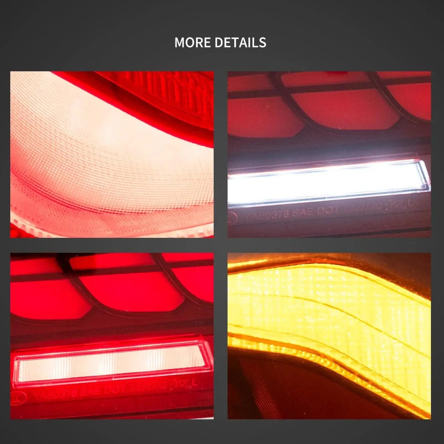 LED Tail Lights Assembly With Dynamic Welcome Light [CS Style] For 2011-2017 BMW 5 Series M5 6th Gen (F10 F18)