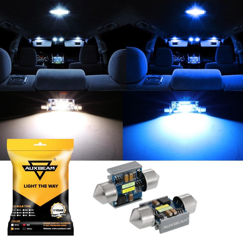 🆕(2pcs/set) Dual Color Switchback 31MM/36MM/39MM/41 42MM 1860CSP 6500K Cool White& 5000K Natural White LED Festoon Canbus For Interior Dome Map License Plate Bulbs