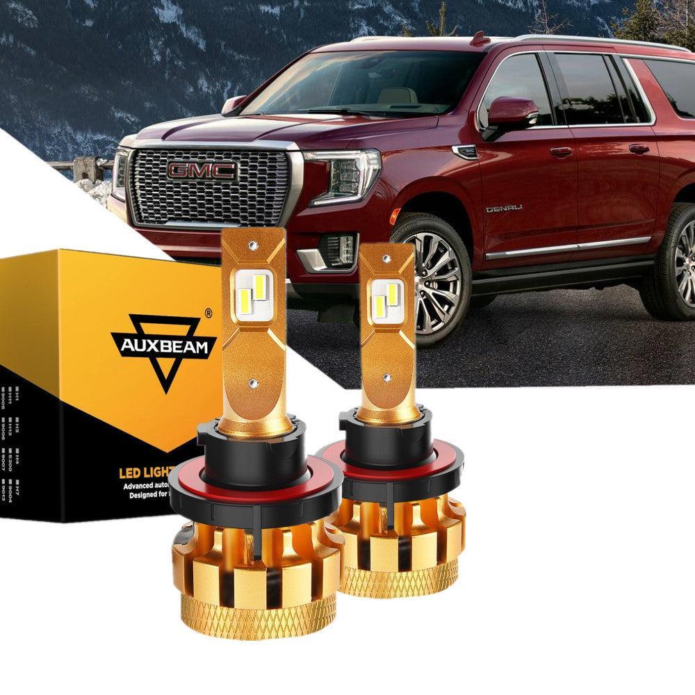 Para 2007-2014 GMC Yukon F-16 Plus Series Canbus incorporado Grado automotriz 14000LM Bombillas LED Paquete de haz alto y bajo