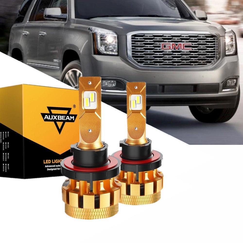 Para 2007-2014 Yukon XL 1500 F-16 Plus Series Canbus incorporado Grado automotriz 14000LM Bombillas LED Paquete de haz alto y bajo