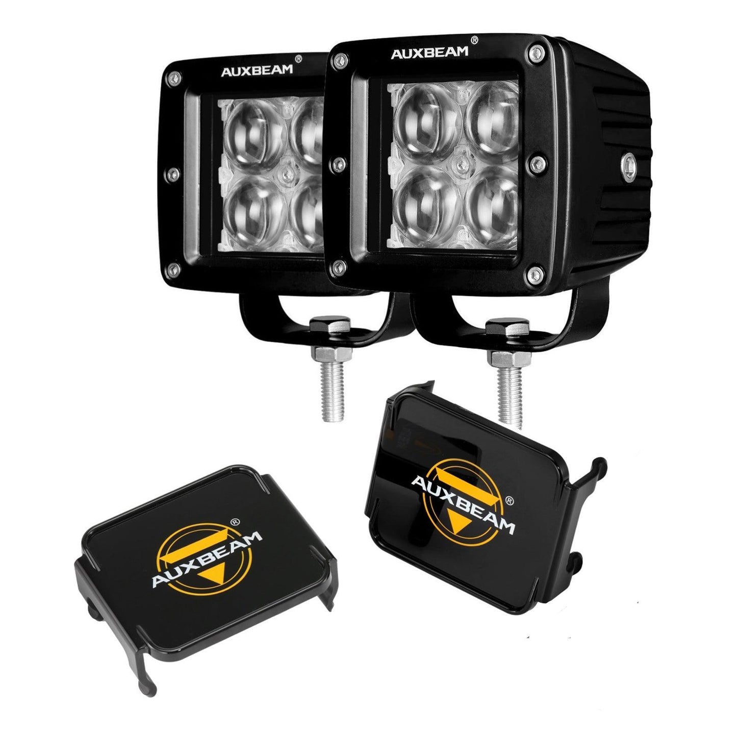 3''40W 4D HYPERSPOT Spot Square LED Pods Light for SUV ATV UTV Trucks Pickup Boat