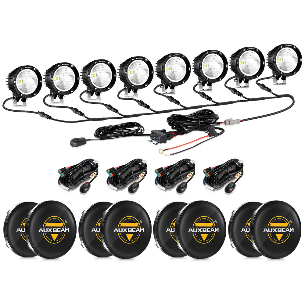 C4 Series | 4 Inch 100W Spot Round LED Pods White LED Driving Lights 