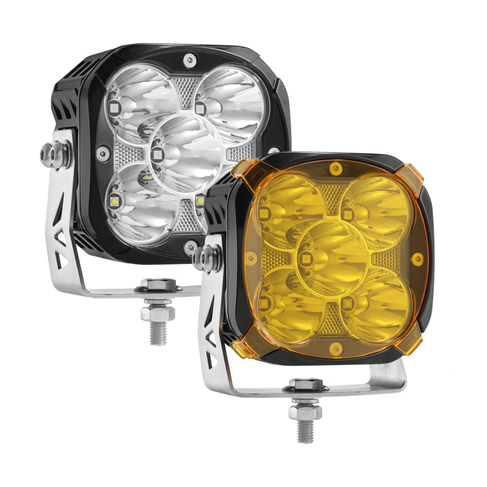 XP-ULTRA Series 4.5 Inch LED Pod Lights Off Road Lights with Amber Backlight