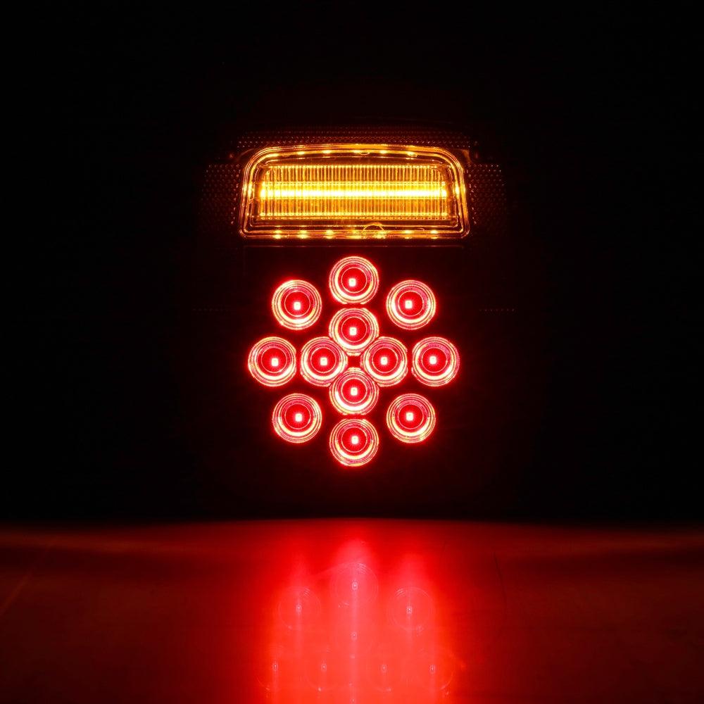 (2pcs/set) Universal Tail Lights 39LEDs Smoked Black for Wrangler YJ TJ CJ Truck Trailer Van Boat