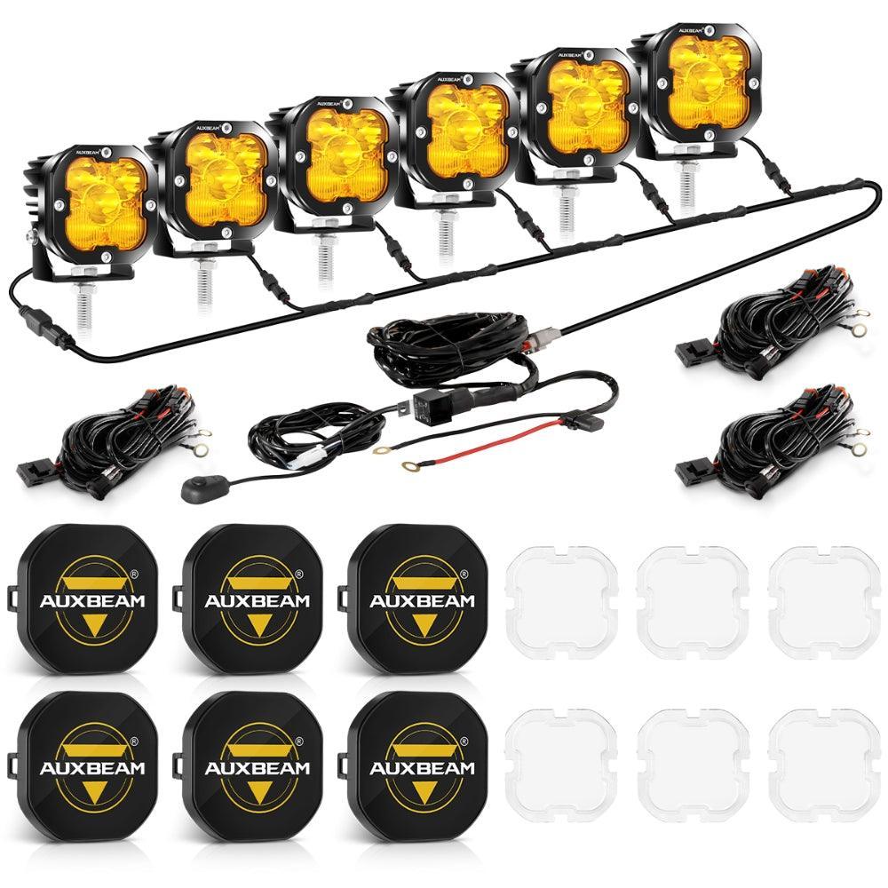 XP-ULTRA Series 3 Inch 80W 9600LM LED Pods Lights White&amp;Amber