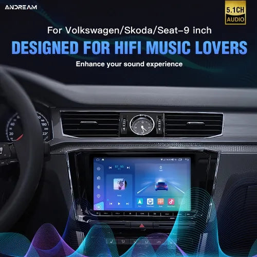 Android 13 6+128G 9 Pouces DTS Certifié DSP Intégré Carplay