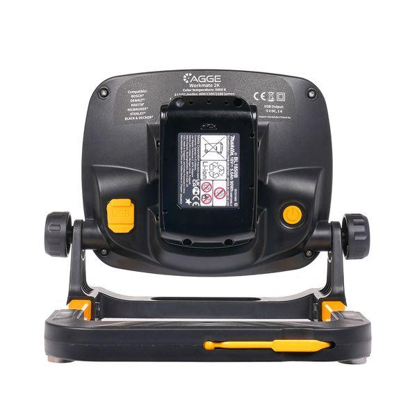 Worklight AGGE Workmate 2K, for powertool batteries, 2100 lm - SPEED LIGHT
