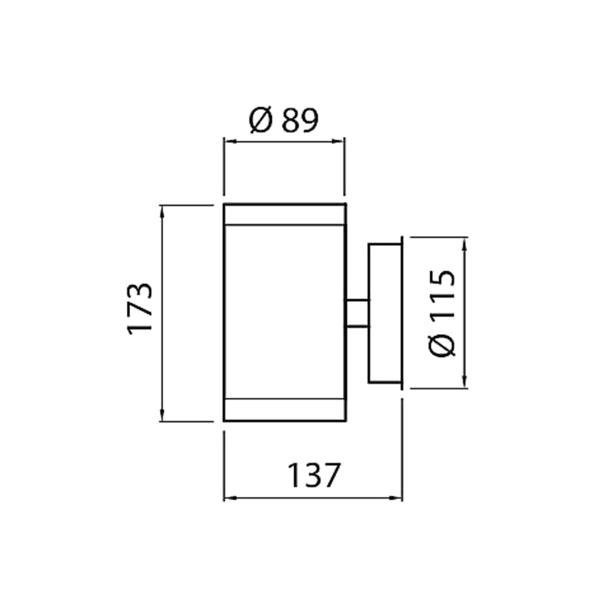 Wall lamp Airam Alppila XL, GU10 - SPEED LIGHT