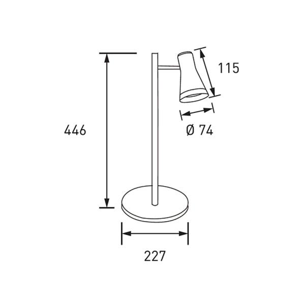 Table lamp Airam Cara Desk, 320 lm - SPEED LIGHT