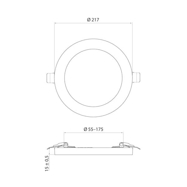 Downlight Airam Cio Multi 9W, 500 lm - SPEED LIGHT