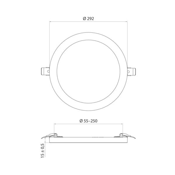 Downlight Airam Cio Multi 9W, 500 lm - SPEED LIGHT