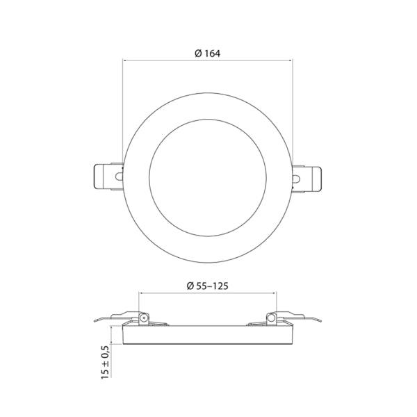 Downlight Airam Cio Multi 9W, 500 lm - SPEED LIGHT