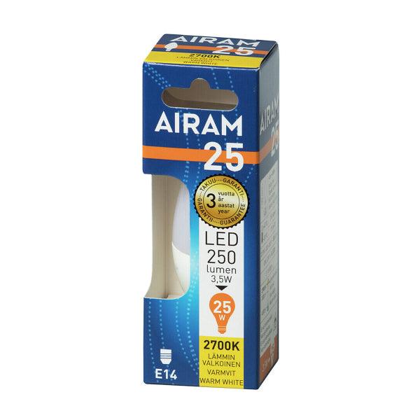 LED lamp Airam E14 Candle, 2700K - SPEED LIGHT