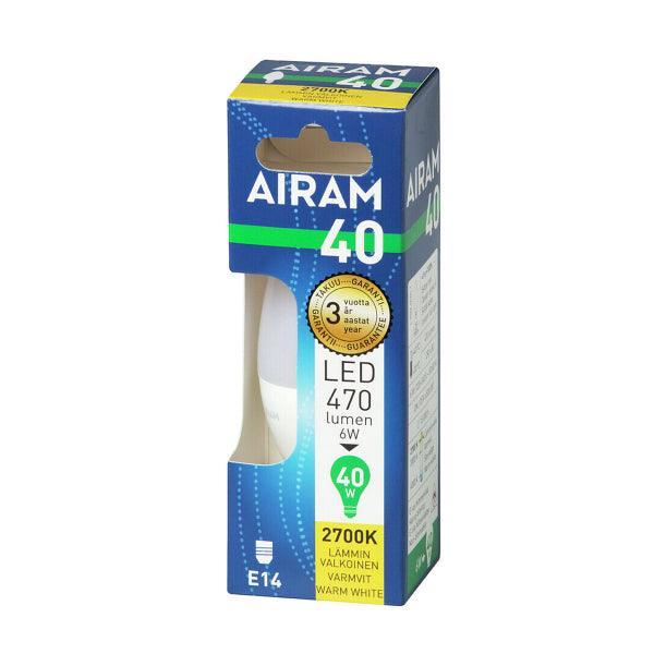 LED lamp Airam E14 Candle, 2700K - SPEED LIGHT
