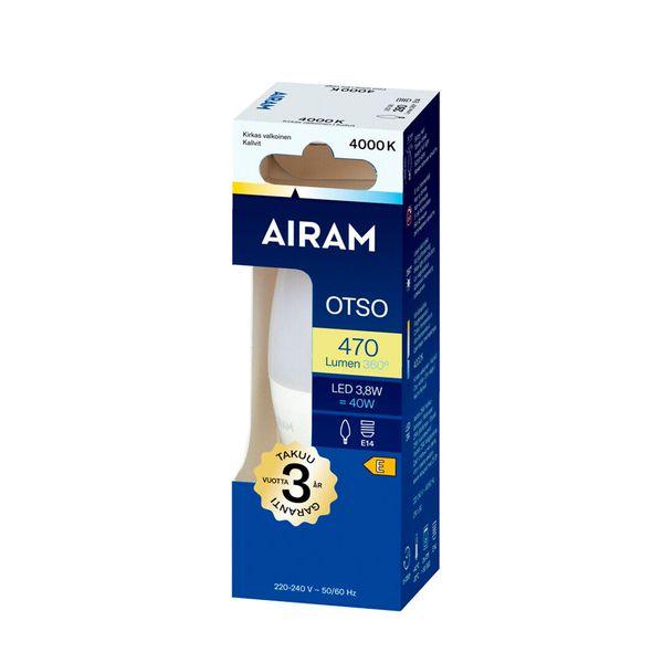 LED lamp Airam E14 Candle, 4000K - SPEED LIGHT