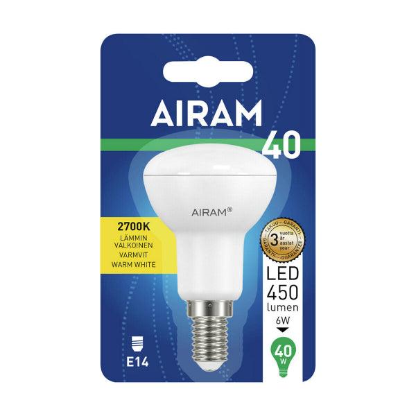 LED lamp Airam E14 R50, 2700K / 110° - SPEED LIGHT