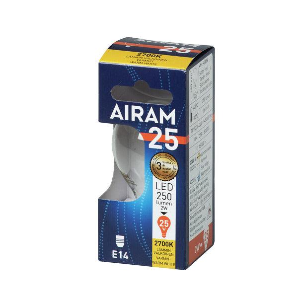 LED lamp Airam E14 Small Filament - 2700K / 2 W - SPEED LIGHT