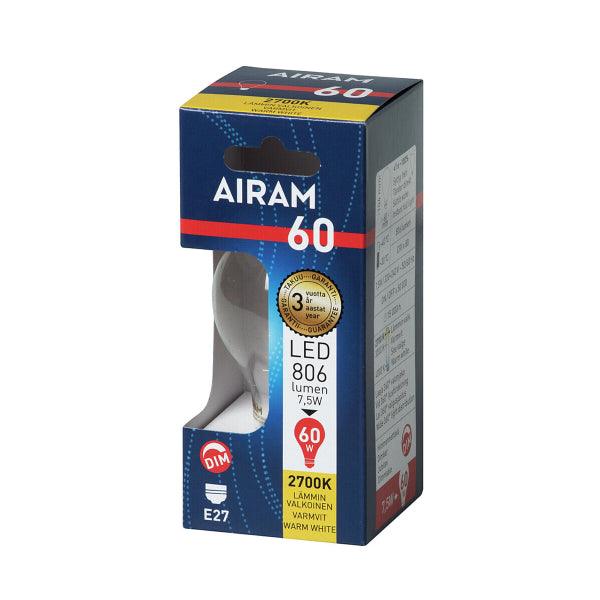 LED lamp Airam E27 Filament - 2700K / 7.5 W / Dimmable - SPEED LIGHT
