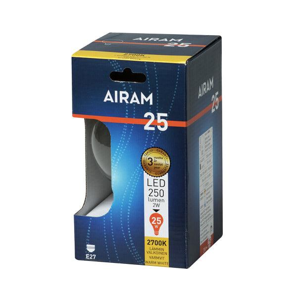 LED lamp Airam E27 Globe Filament - 2700K / 2 W - SPEED LIGHT