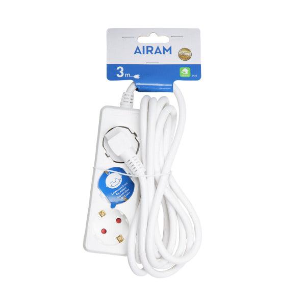 Extension cable Airam 3-OS, 3 m / IP20 - SPEED LIGHT
