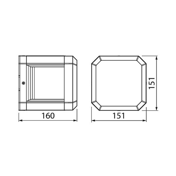 Wall lamp Airam Flen Beam, 1100 lm - SPEED LIGHT