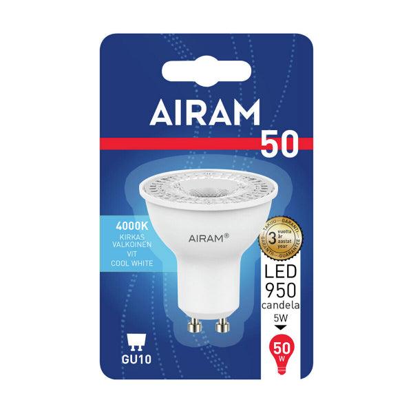 LED lamp Airam GU10 PAR16 - 4000K / 4.2W / 36° - SPEED LIGHT