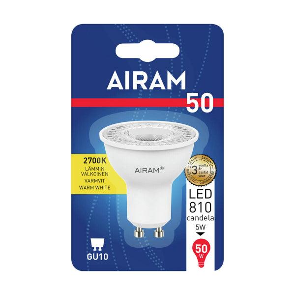 LED lamp Airam GU10 PAR16 - 2700K / 4.2 W / 36° - SPEED LIGHT
