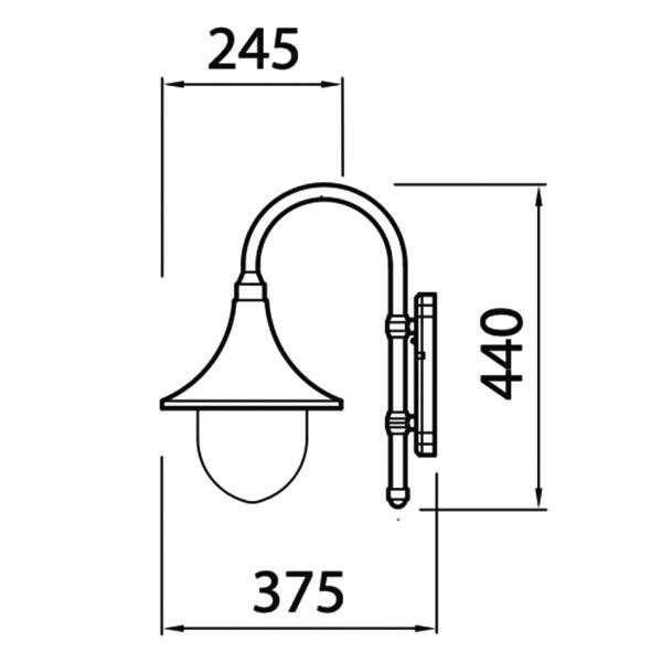 Wall lamp Airam Kartano Trumpet, E27 - SPEED LIGHT