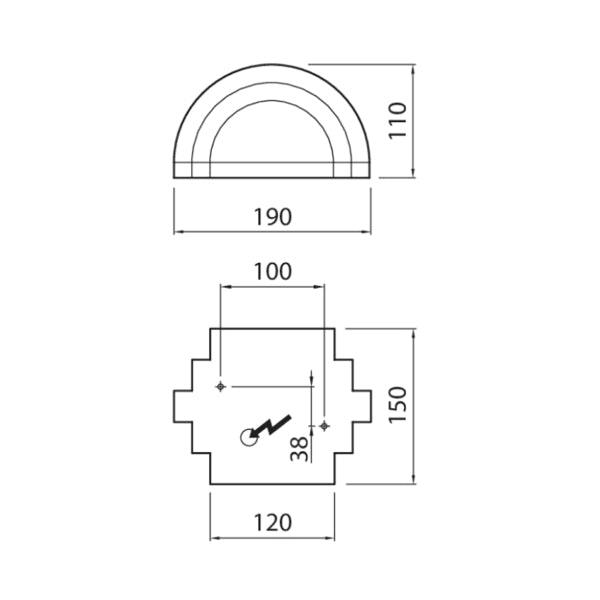 Wall lamp Airam Nora, 280 lm - SPEED LIGHT
