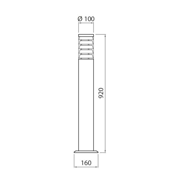 Bollard Airam Puistola P, E27 - SPEED LIGHT