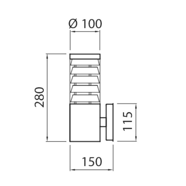 Wall lamp Airam Puistola S, E27 - SPEED LIGHT