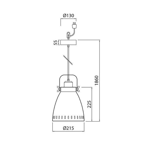 Hanging lamp Airam Sansa, E27 - SPEED LIGHT