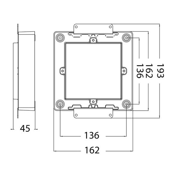 Wall lamp Airam Saunaled SQ, 500 lm - SPEED LIGHT