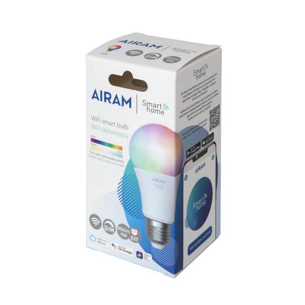 LED lamp Airam Smart E27 RGB/TW, 9 W - SPEED LIGHT