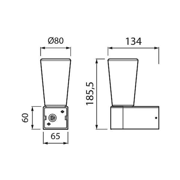 Wall lamp Airam Spa Avella, 240 lm - SPEED LIGHT