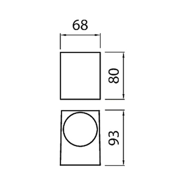Wall lamp Airam Sund, GU10 - SPEED LIGHT