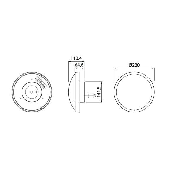 Plafond Airam Zeo Duo 12W, 850 lm - SPEED LIGHT