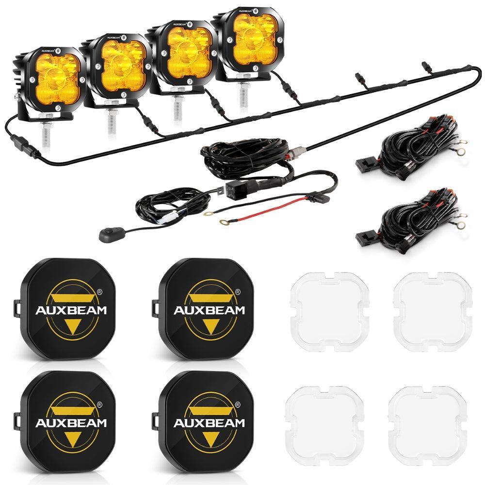 XP-ULTRA Series 3 Inch 80W 9600LM LED Pods Lights White&amp;Amber