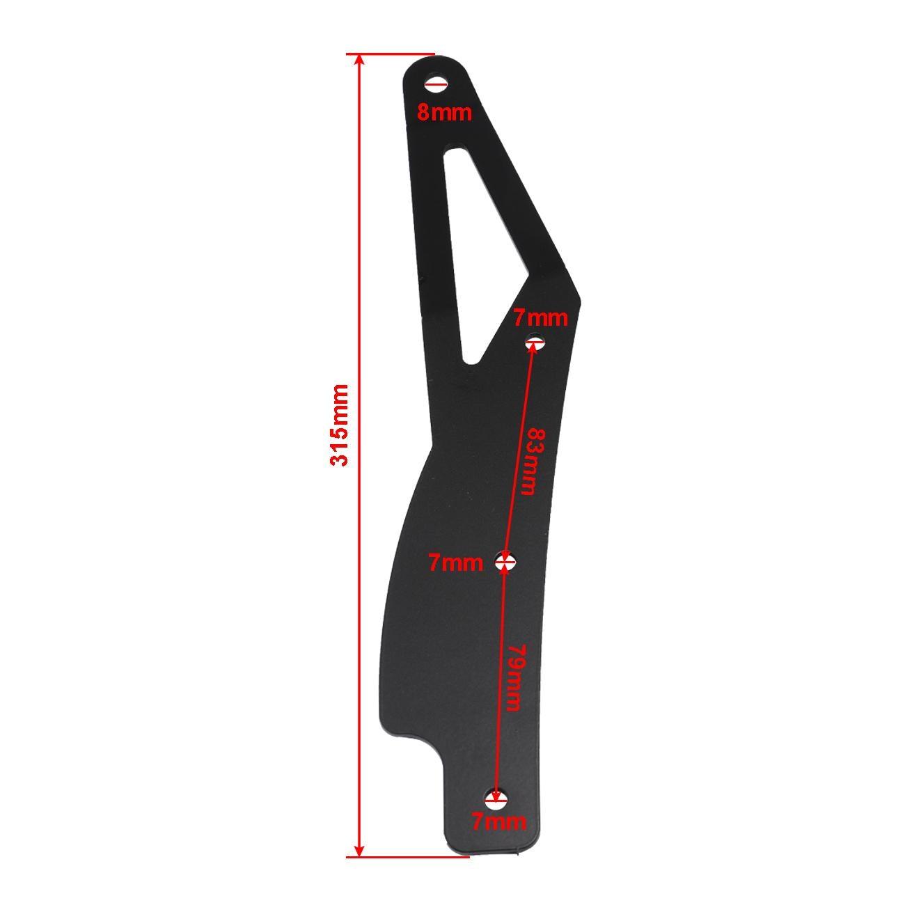 42 Inch 5D Series Curved LED Light Bar + 42" Curved LED Light Bar Windshield Mount Brackets