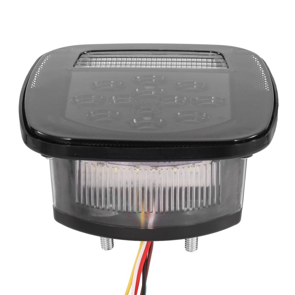 (2pcs/set) Universal Tail Lights 39LEDs Smoked Black for Wrangler YJ TJ CJ Truck Trailer Van Boat