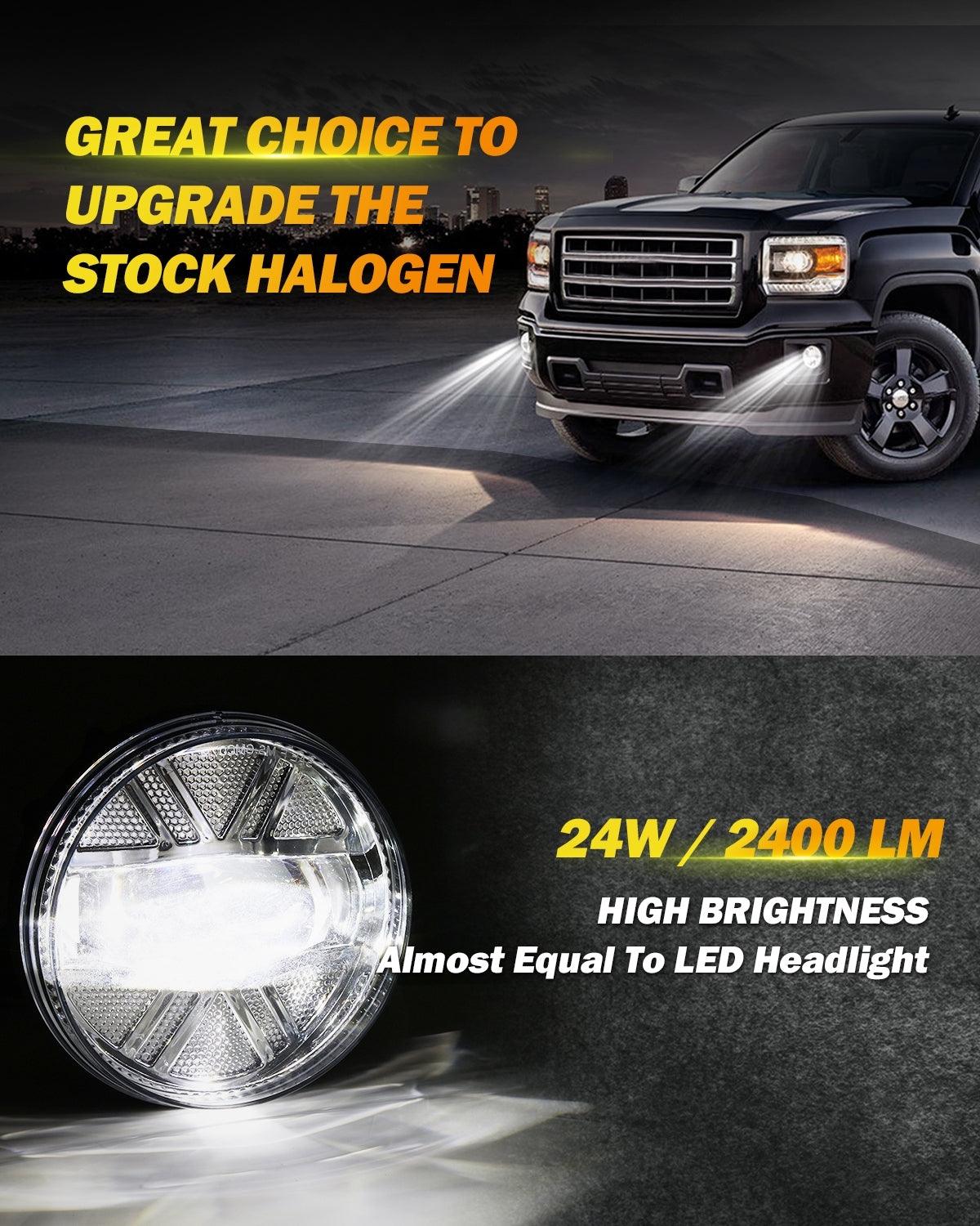 (2pcs/set) 48W LED Feux Brouillard DOT Pour GMC Sierra