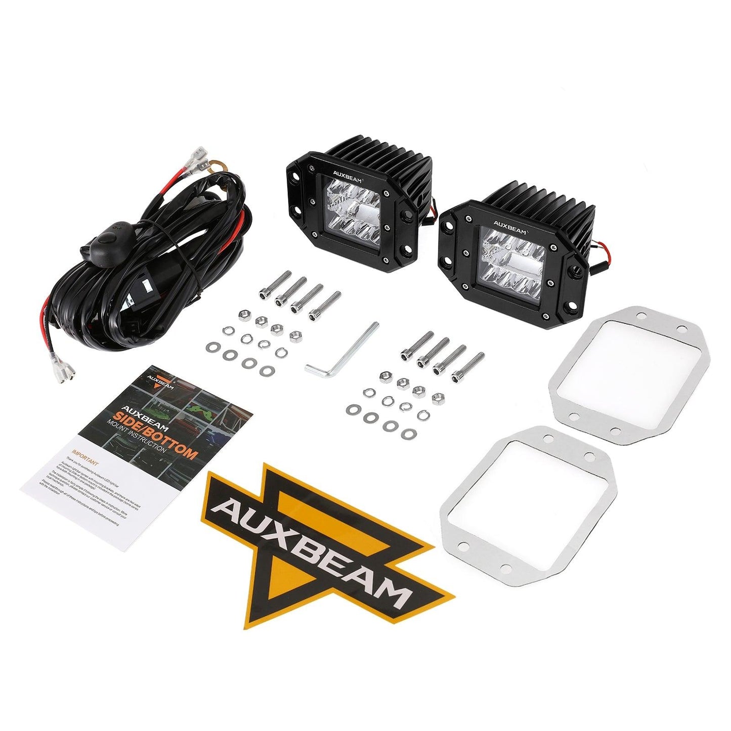 (2pcs/set) 3 Pouces LED Pods Lumière Faisceau Spot avec 2-Câbles pour Camion Jeep SUV Offroad 4x4