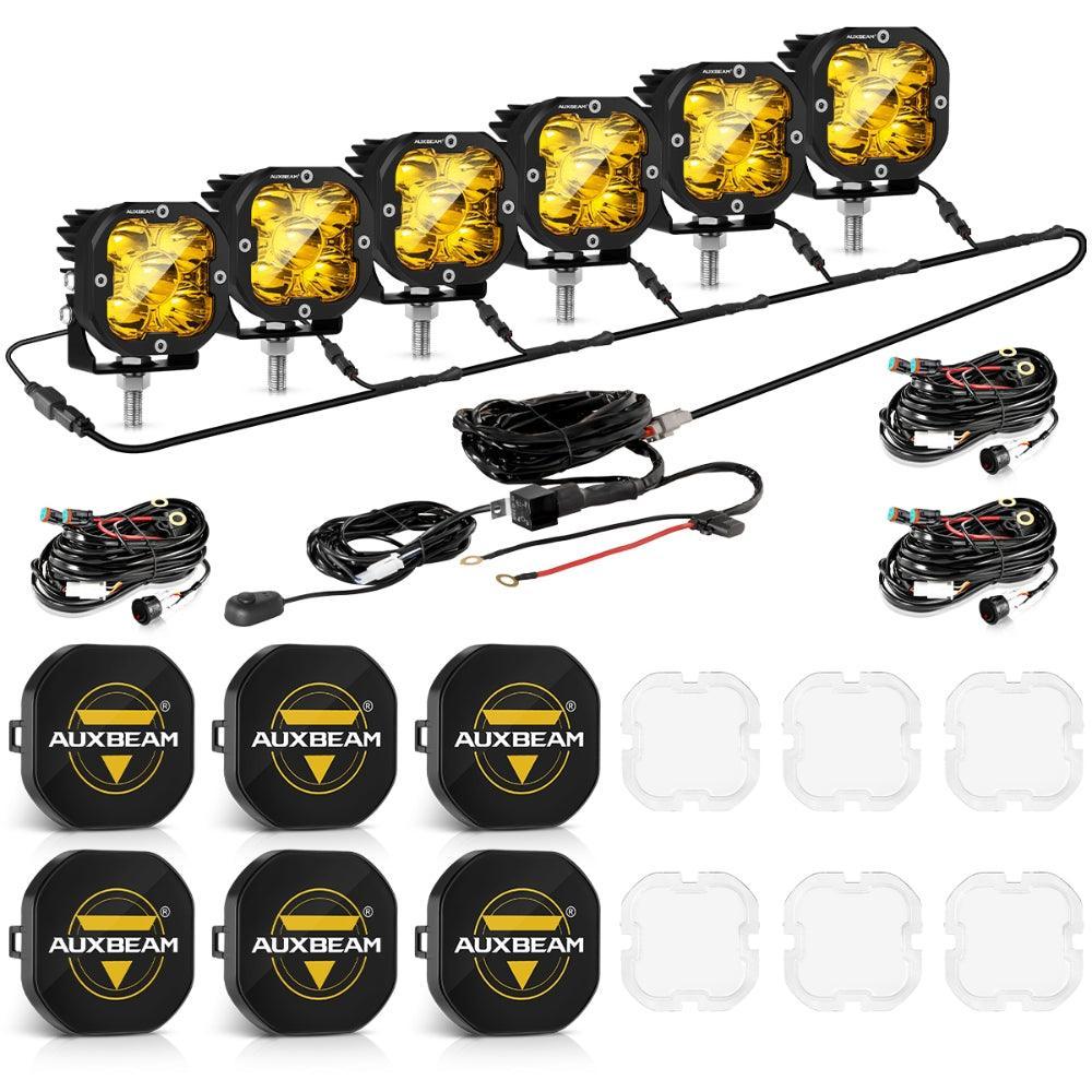 XP-ULTRA Series 3 Inch 80W 9600LM LED Pods Lights White&amp;Amber