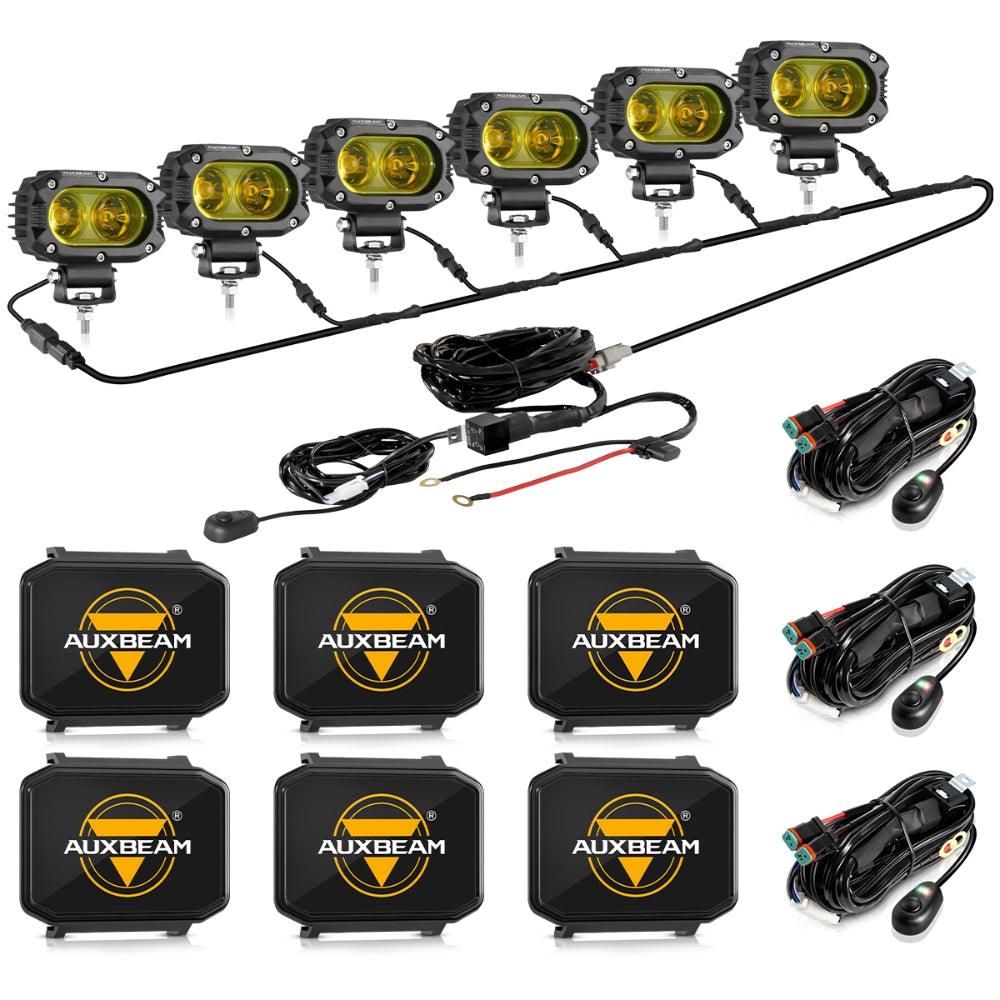 R4 Series 4 Pouces 60W LED Pods Lumière Ambre Flood Beam