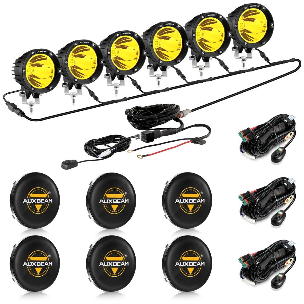C4 Series | 4 Inch 100W Spot Round LED Pods Amber LED Driving Lights 