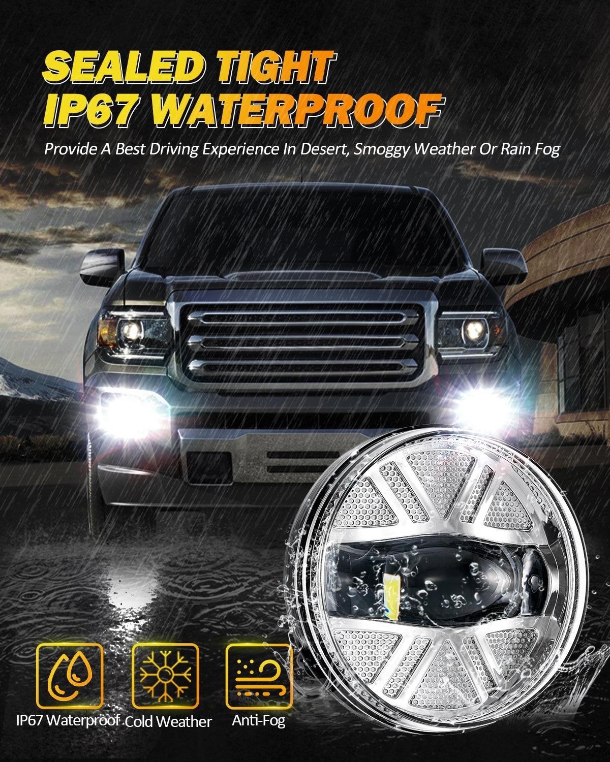 (2pcs/set) 48W LED Feux Brouillard DOT Pour GMC Sierra