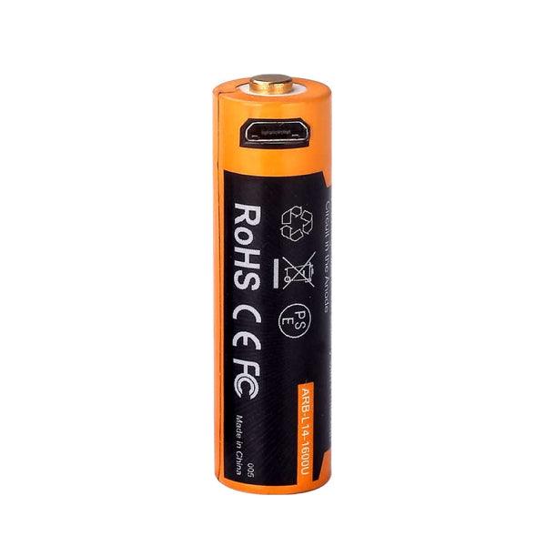 14500 Li-ion battery Fenix ARB-L14-1600U, 1600 mAh - SPEED LIGHT