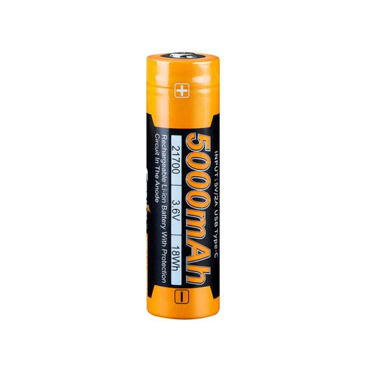 Rechargeable battery Fenix ARB-L21-5000U 21700 USB, 5000 mAh - SPEED LIGHT
