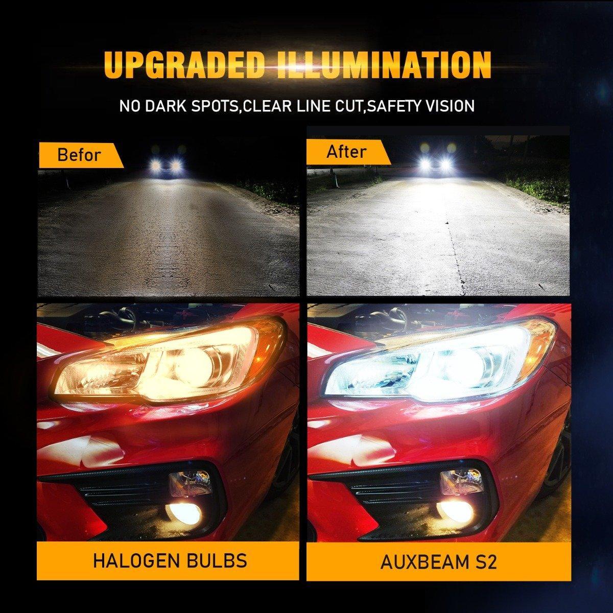 (6pcs/set) 9005+9006+9005 S2-Series COB 24000LM LED Light Bulbs High Low Beam Bundle