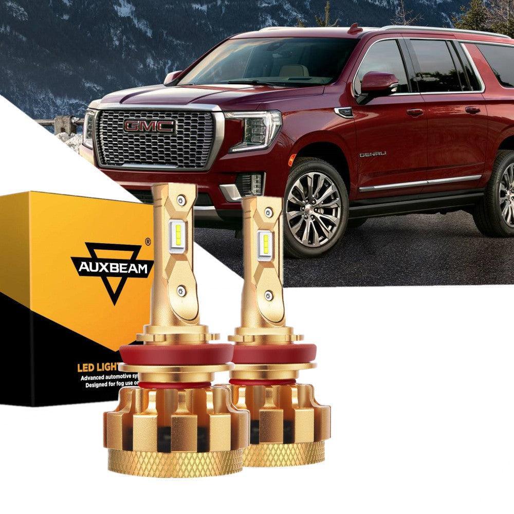 Para GMC Yukon 2017-2019 (con lámparas halógenas) Serie F-16 Plus Bombillas LED Canbus integradas de grado automotriz 14000LM Paquete de haz alto y bajo